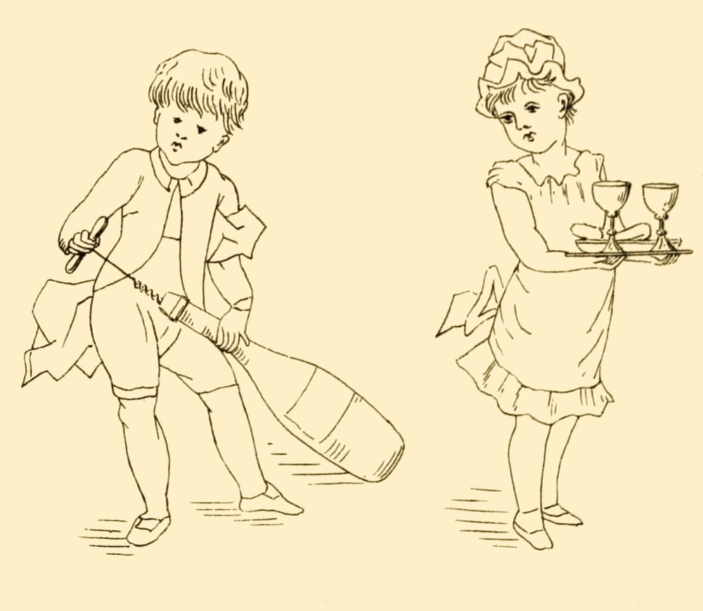 Briggs & Co Transferring Papers 1880 Canvas Art - Kate Greenaway (24 x 36)