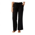 thumbnail image 1 of Briggs Ladies' Linen Blend Pant Size: L, Color: Black, 1 of 4