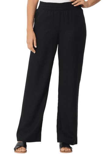 stretchy dress pants for women The Stretch Suit Tapered Pants Black / 4