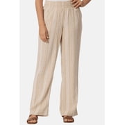 Briggs Ladies Linen Blend Pull-On Pant Medium