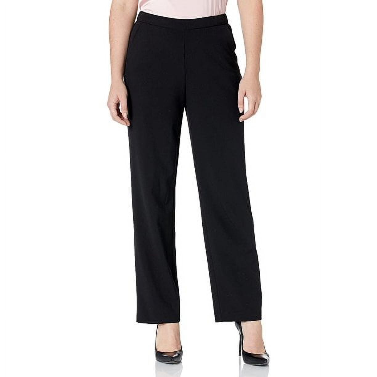 Briggs New York Women's Pull On Dress Pant Average Length &, Black, Size  14.0 