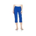 thumbnail image 1 of Briggs New York Womens Pull On Capri with L Pocket, surf The, Blue, Size 6.0, 1 of 2