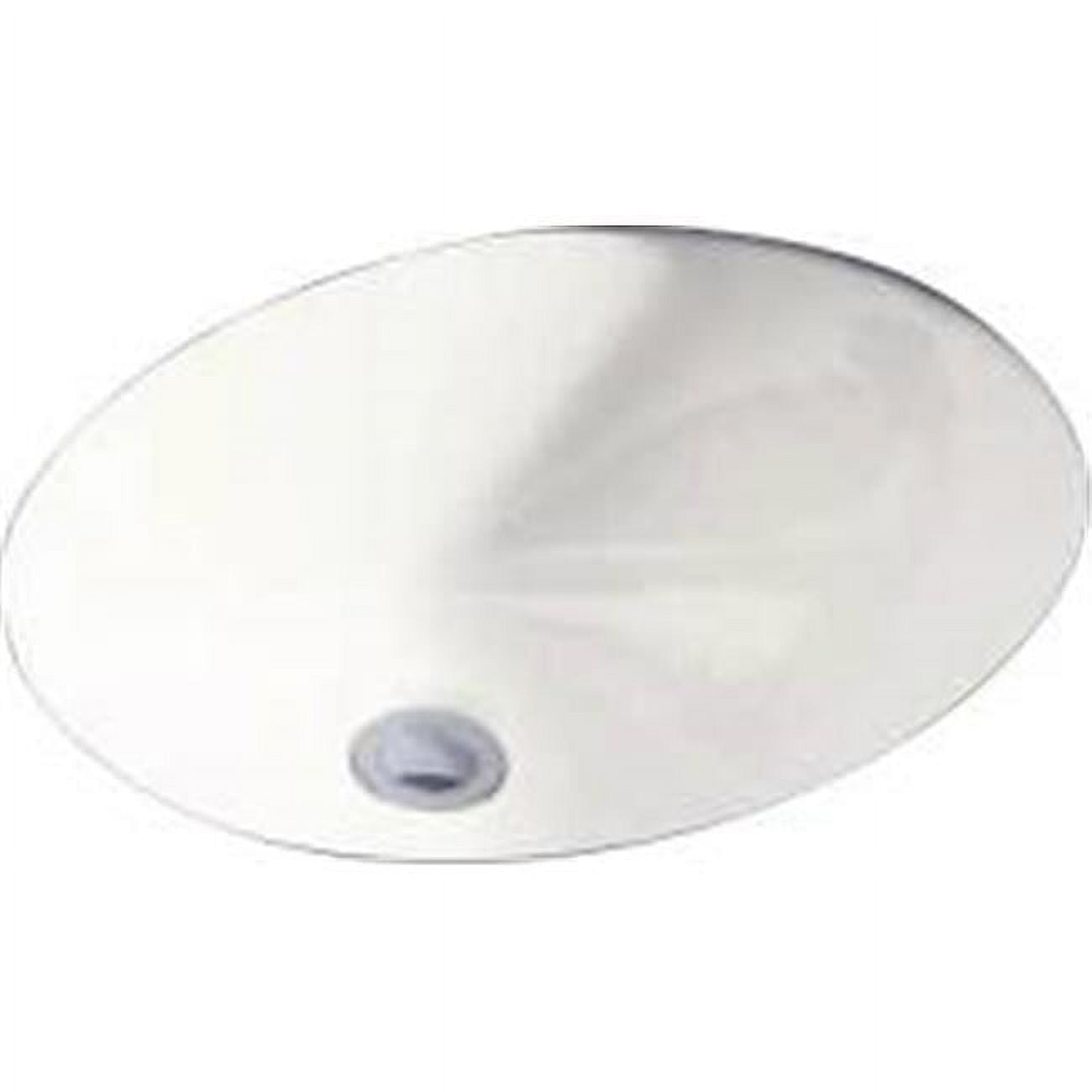Briggs Plumbing Products 581005 Steel Lavatory Sink Under Mount Oval 19 In. X16 In. White