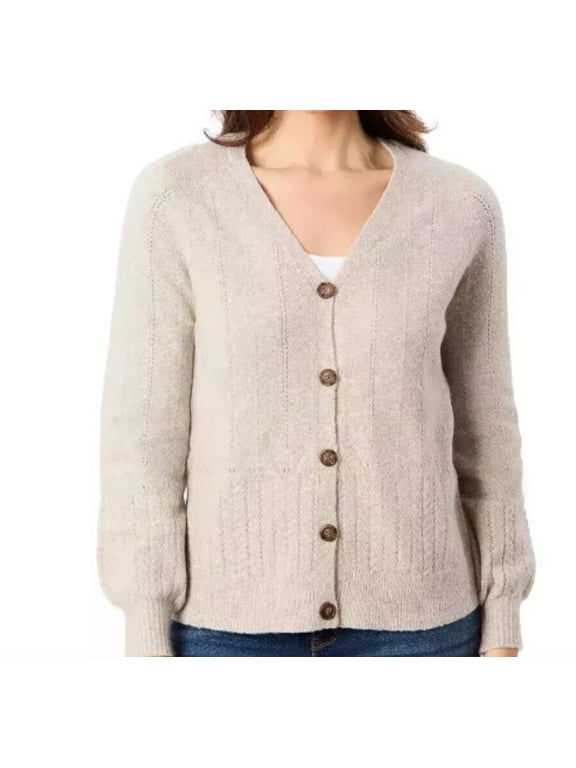Soft Button Cardigan Sweater, Women's XL