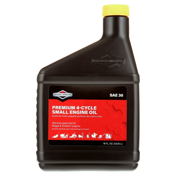 Briggs & Stratton 100005 SAE 30W 4-Cycle Small Engine Oil, 18 oz. Bottle