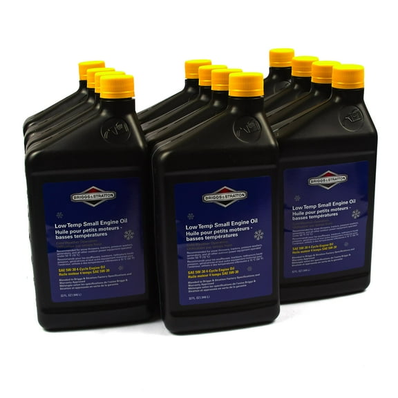 Briggs & Stratton 100030C SAE 5W-30 4-Cycle Snow Thrower Oil - 32 Oz.