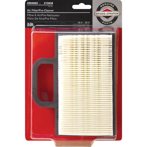 Briggs & Stratton 499486S 18 To 26 HP Intek Engine Air Filter With 273638S Pre-Cleaner - Pack of 24