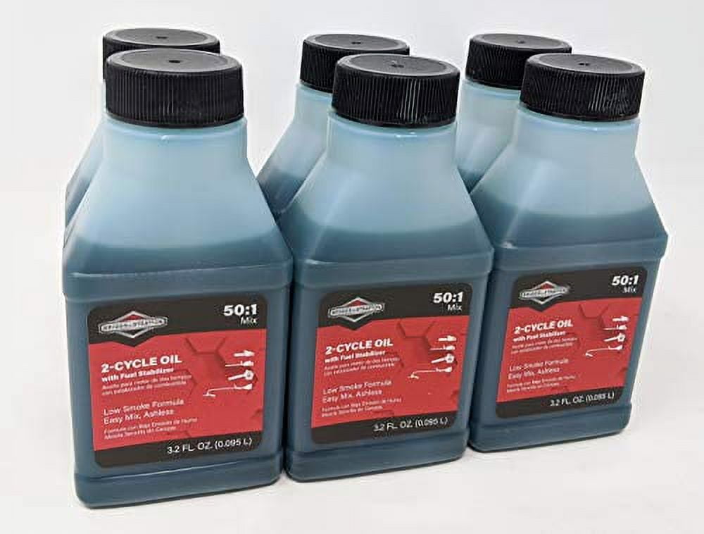 Briggs & Stratton 2-Cycle Motor Oil, 3.2 oz (6 Pack)