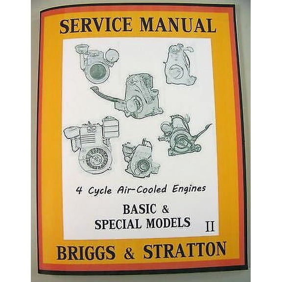 Briggs Stratton 6Br6 8Bs 8Bsfb Engine Service Shop Overhaul Repair Manual