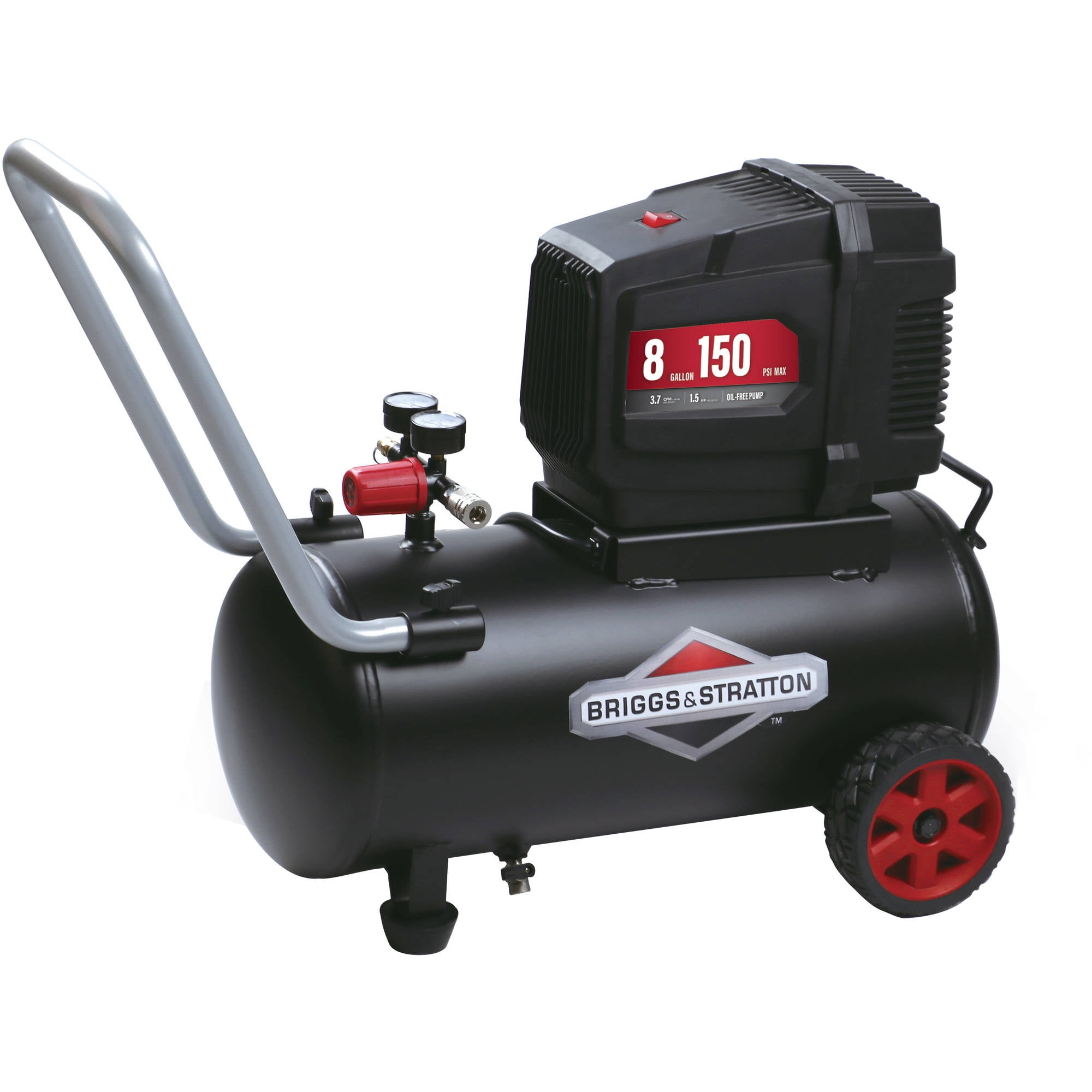Briggs & Stratton 8 Gallon Hotdog Oil-free Air Compressor Briggs & Stratton 8 Gallon Hotdog Oil-free Air Compressor