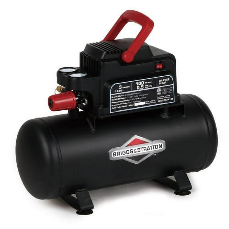 Briggs Stratton Air Compressor 3 Gallon Hotdog Tank