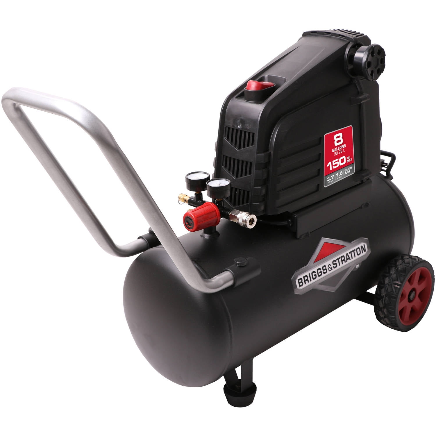 Briggs Stratton Air Compressor 8 Gallon Horizontal Tank 0300841