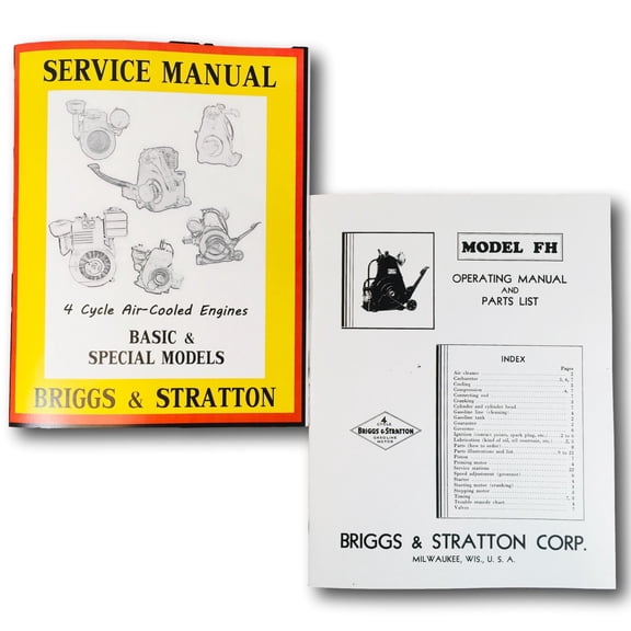 Briggs Stratton Fh Service Repair Owner Operator Operating Parts Shop Manual