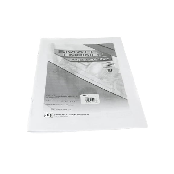 Briggs & Stratton OEM CE8022  Workbook Answer Key