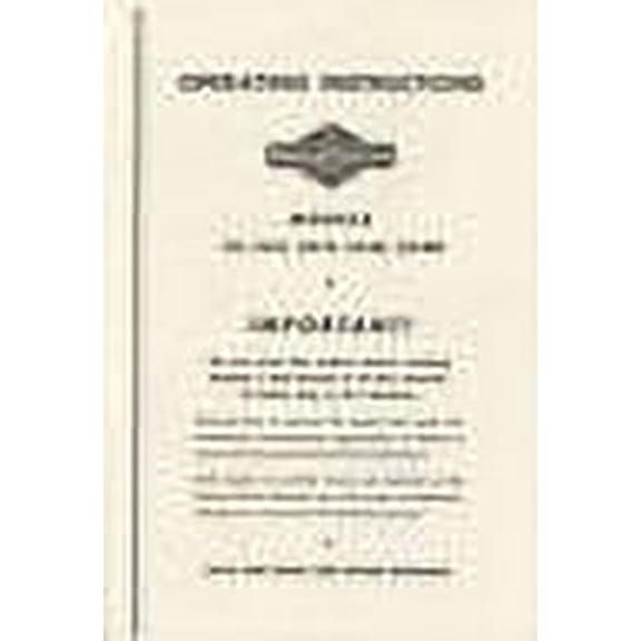 Briggs & Stratton Owners Service Parts Manual 23 23A 23Ab 23Afb Engine Motor Bs