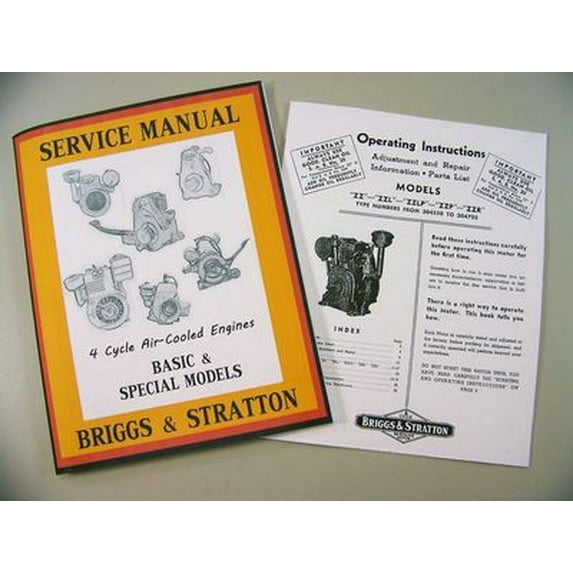 Briggs Stratton Zz Zzl Zzlp Service Repair Owner Operator Operating Part Manual