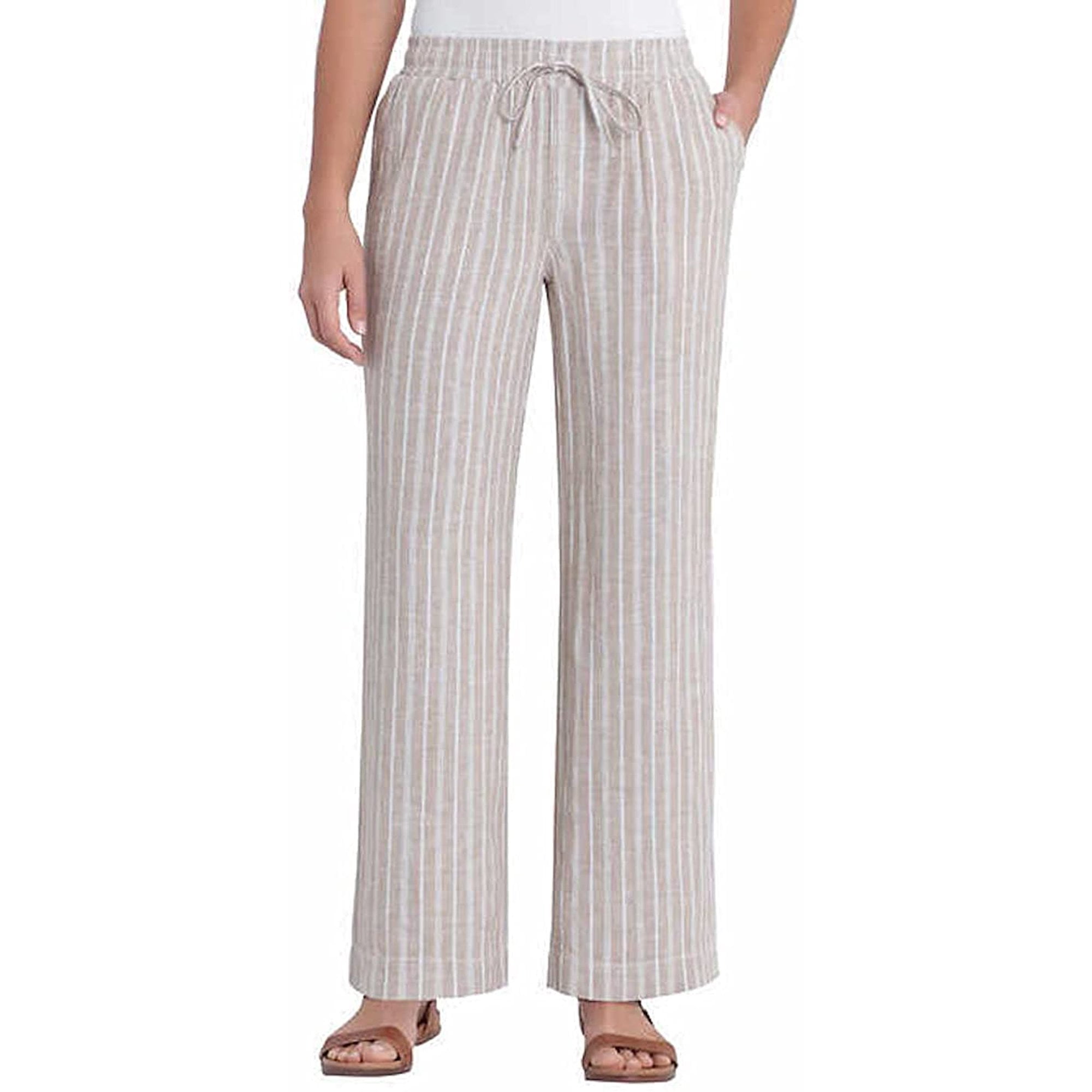 Women's Linen-Blend Pull-On Pant, Women's Clearance