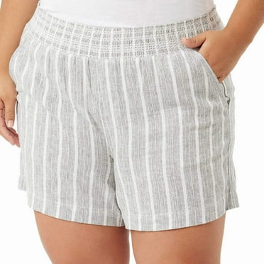 Briggs Women's Linen Blend Short, Multi, Small
