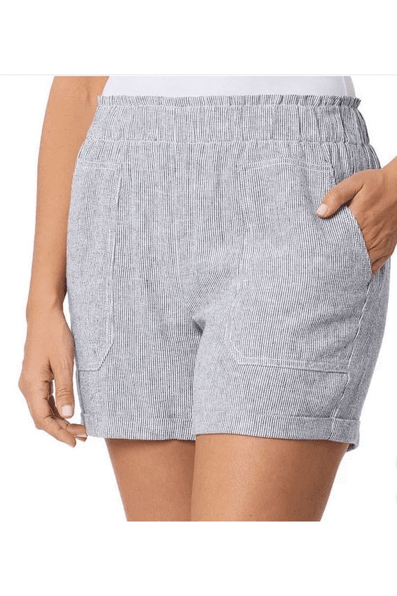 Women's Linen Blend Short XXL Navy