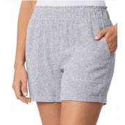 Briggs Womens Linen Blend Short XXL Navy