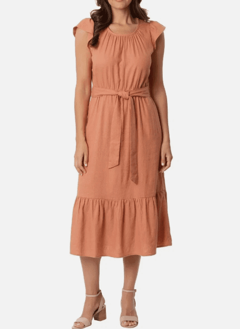 katarin linen dress Katherine Linen Dress | V-Neck A-Line in Black & White