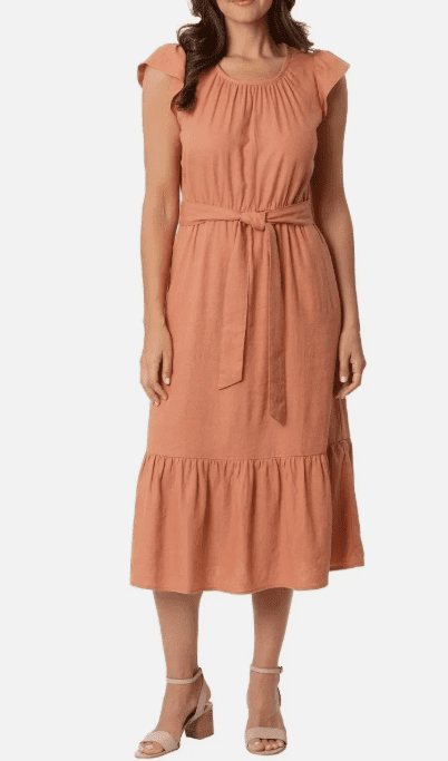 draped a line dress Ever-Pretty Elegant Plus Size Draped Back Criss-Cross Chiffon A-Line Dress main image 1