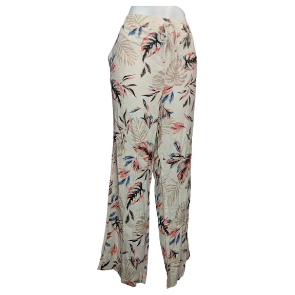 Briggs Women's Pants Sz XL Reg Elastic Waistband Drawstring Ivory