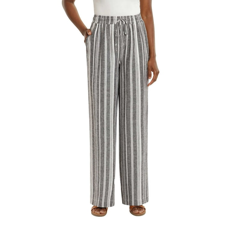 WOMEN'S LINEN BLEND EASY PANTS