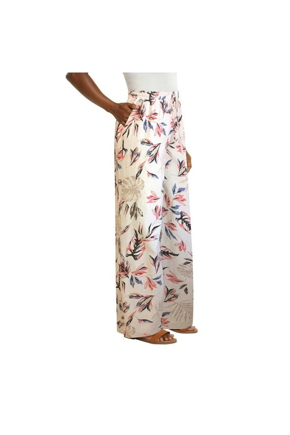 Womens Linen Blend Pants