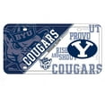 thumbnail image 1 of Brigham Young Cougars Metal License Plate, 1 of 8