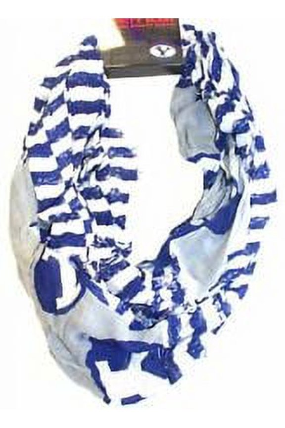 Brigham Young Cougars Striped 2 Tone Infinity Scarf