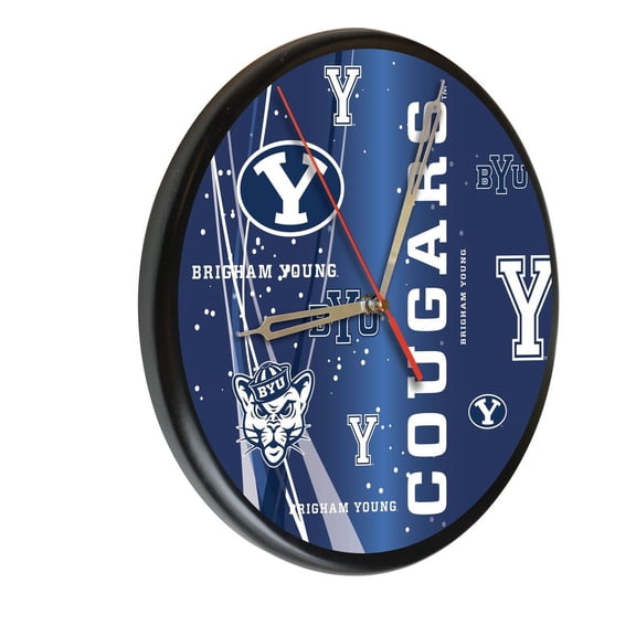 Brigham Young Digitally Printed Wooden Clock