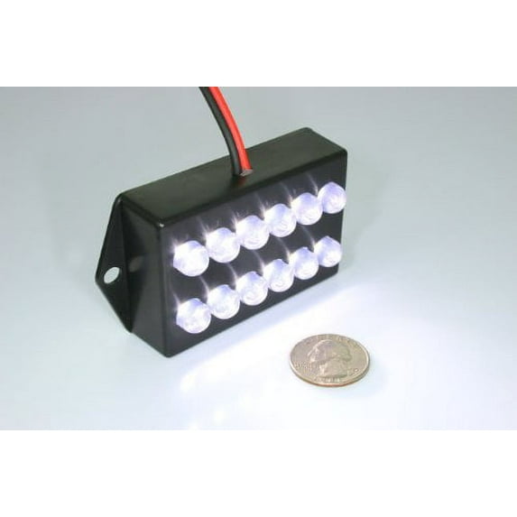 Bright 12 LED White Color Cabin Light Chart Map Light - Waterproof housing, 12 Volt Cabin Light for Auto, RV, Truck, Aircraft