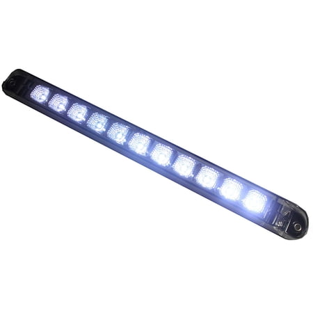 Bright 17" Clear White Back-up / Reverse / Fog LIGHT BAR with Chrome Reflector EHD