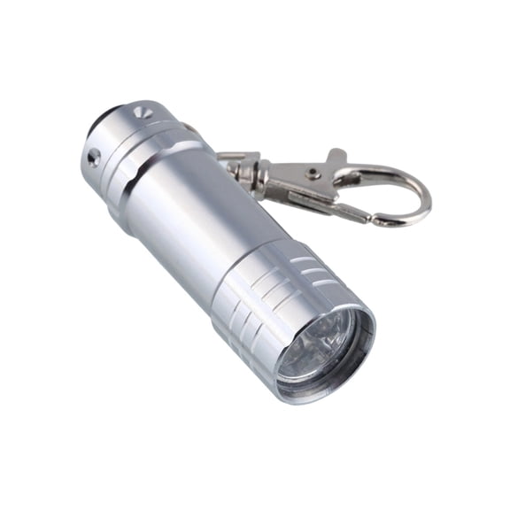 Bright 3 LED Keychain Flashlight, Aluminum Torch for Camping, Hiking & Use