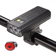 3000 Lumens LED Front Headlight with USB Rechargeable, Waterproof