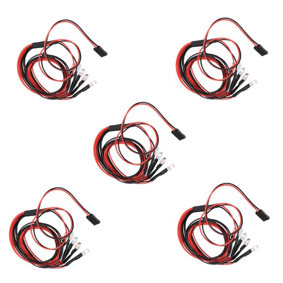 Bright 5mm LED Headlights Upgrades for Remote Control Car 5 White Lamps Pack of 5 Remote Control Hobbyists Lighting