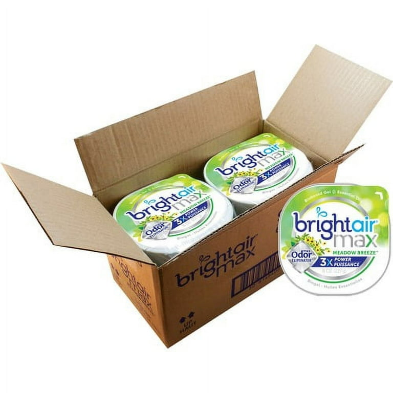 Bright Air Max Scented Gel Odor Eliminator - Gel - 8 oz - Cool Clean - 6 / Carton - Odor Neutralizer, Phthalate-free, Paraben-free, BHT Free, Bio-based, Formaldehyde-free, NPE-free Bright Air Max Scented Gel Odor Eliminator - Gel - 8 oz - Cool Clean - 6 / Carton - Odor Neutralizer, Phthalate-free, Paraben-free, BHT Free, Bio-based, Formaldehyde-free, NPE-free