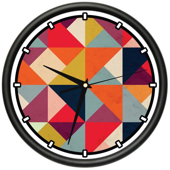 Bright And Happy  Design Wall Clock | Precision Quartz Movement | Décor For School Class Office Bedroom Decoration