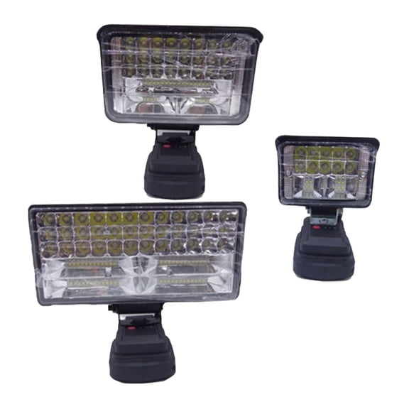 Bright And Reliable Cordless Led Work Light Compatible With For Bosch 18V Battery Excellent Choice For Professionals 8Inch Fangkenuo