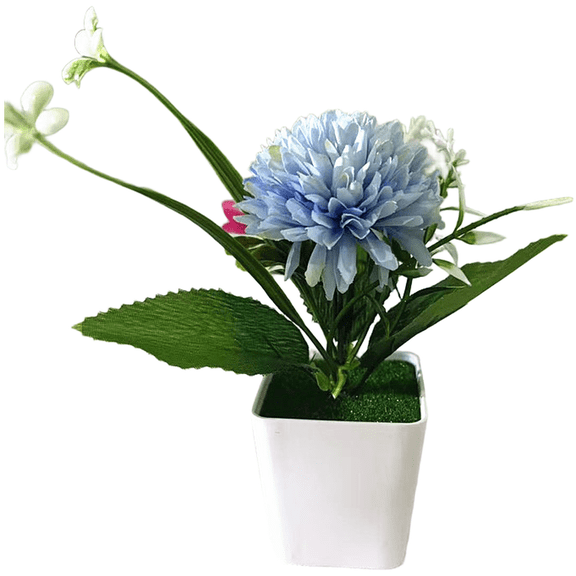 Bright Artificial Hydrangea Potted Plant for Home and Tabletop Decor