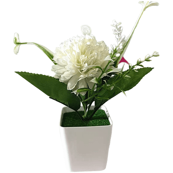 Bright Artificial Hydrangea Potted Plant for Home and Tabletop Decor