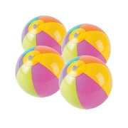 Bright Beach Mini 5 Beach Balls - Party Favors - 12 Pieces