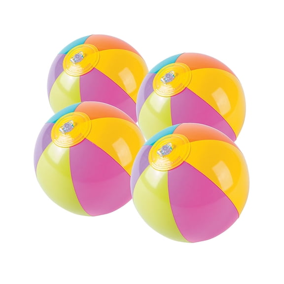 Bright Beach Mini 5" Beach Balls - Party Favors - 12 Pieces