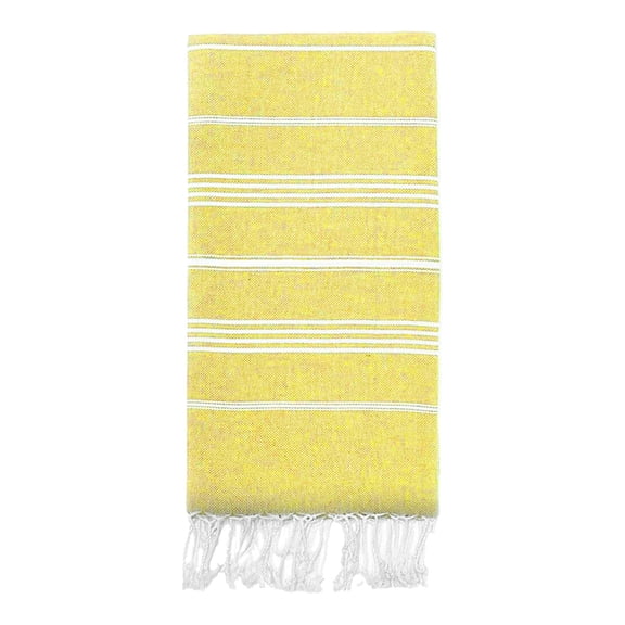 Bright Beach Towel, Fast Drying Bath Towel, Turkish Towel, Beach Blanket, Swimming Mat, Outdoor Travel Towel, Summer Beach Activity (Bright Yellow)