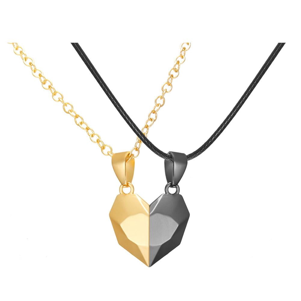 Magnetic Rope Chain Bright Black Gold Rope Chain D Fashionable And Versatile Love Couple ...