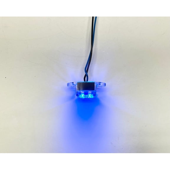 Bright Blue 4 LED Oval Dragon Light Accent