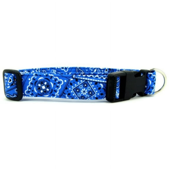Bright Blue Bandana Dog Collar - Size - Small