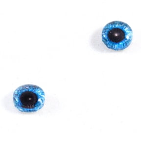 Bright Blue Human Glass Eyes