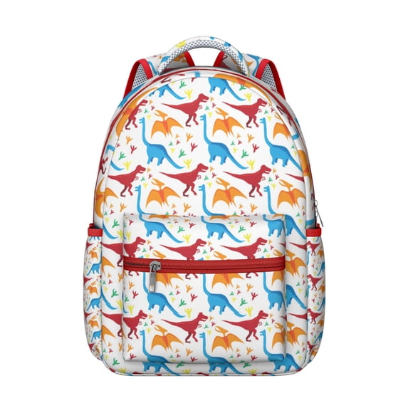Bright Bold Dinosaur Backpack - Waterproof & Ergonomic School Bag for College Students